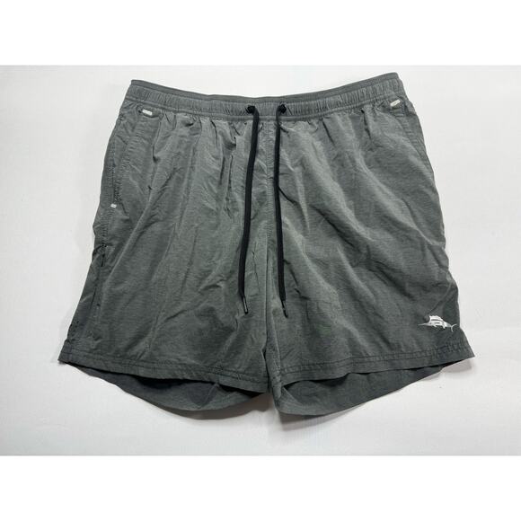 Tommy Bahama Island Active Men's Gray Lined 5.5" Swim Shorts - Size M - Picture 1 of 6